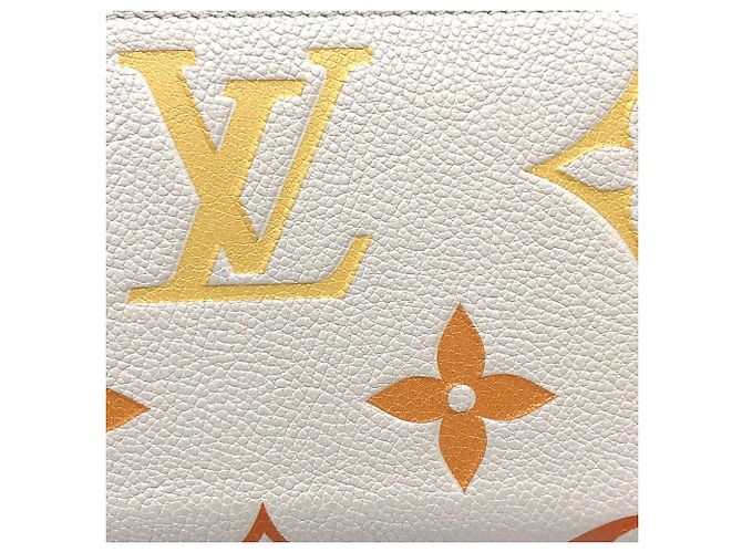 Cartera Zippy Monogram Empreinte Louis Vuitton Beige - vista 8