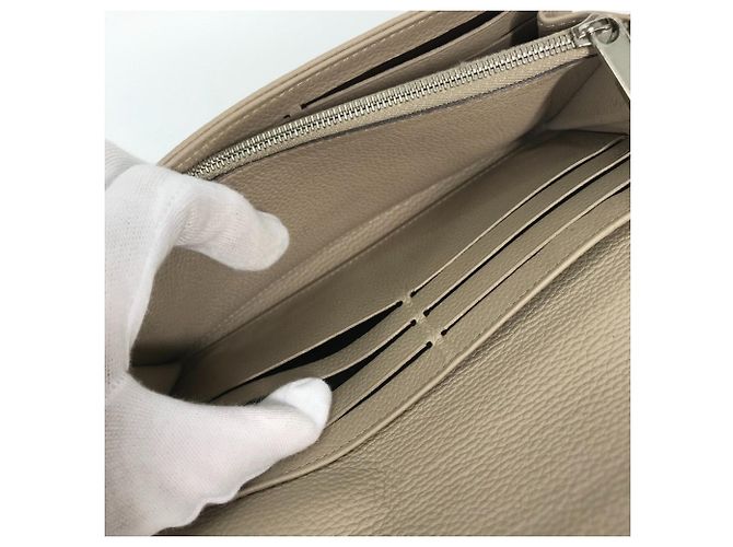 Damen Leder Langbörse Louis Vuitton M60144 Beige Lila - Ansicht 11