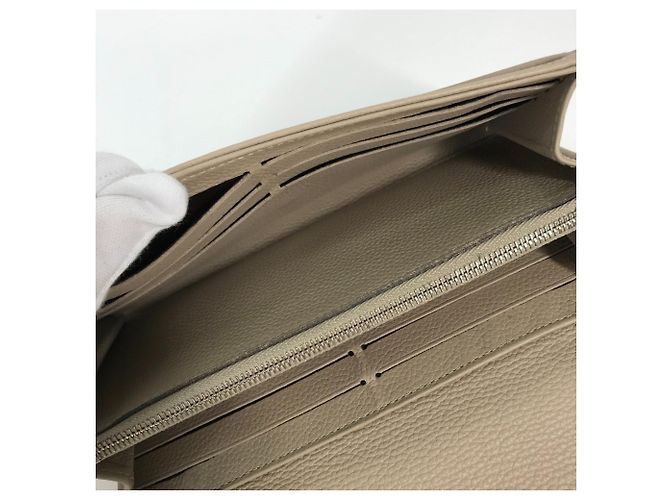 Damen Leder Langbörse Louis Vuitton M60144 Beige Lila - Ansicht 13
