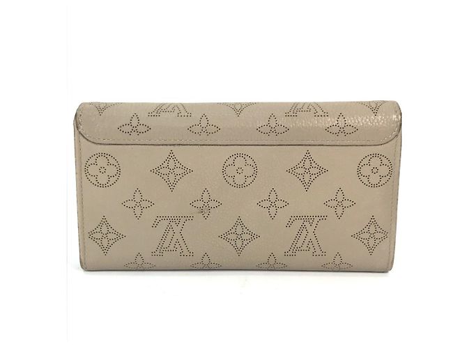 Damen Leder Langbörse Louis Vuitton M60144 Beige Lila - Ansicht 2