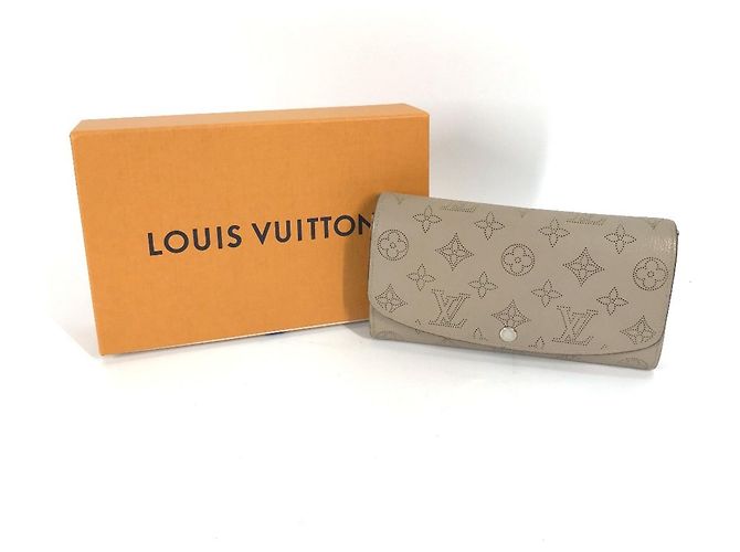 Damen Leder Langbörse Louis Vuitton M60144 Beige Lila - Ansicht 3