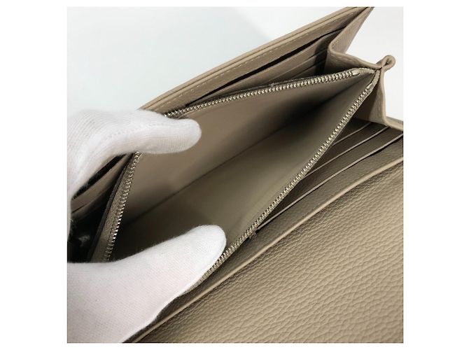 Damen Leder Langbörse Louis Vuitton M60144 Beige Lila - Ansicht 8