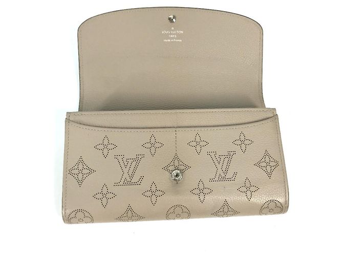 Damen Leder Langbörse Louis Vuitton M60144 Beige Lila - Ansicht 9