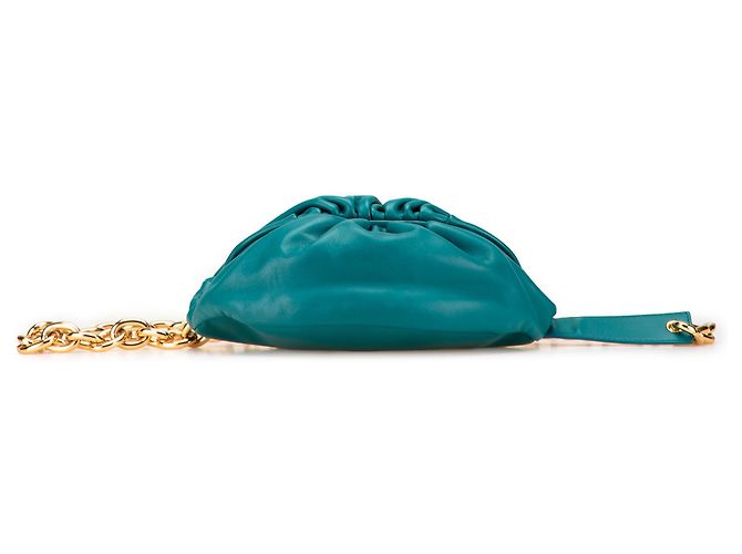 Bottega Veneta Blaue Lammleder Gürteltasche Türkis - Ansicht 3