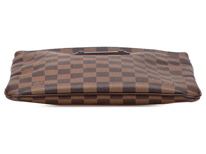 Pochette Brooklyn Damier Ebene Marrone Louis Vuitton - vista 3