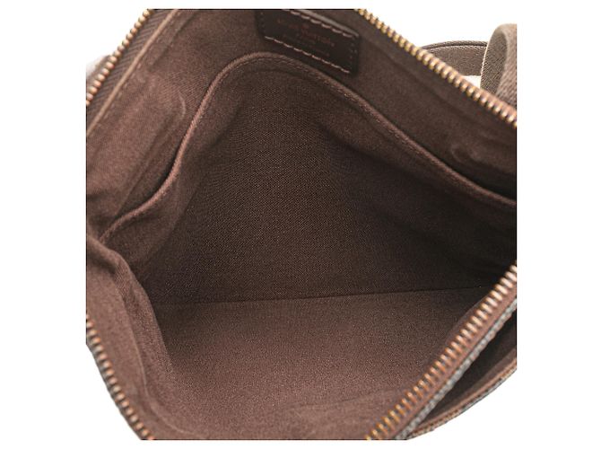 Pochette Brooklyn Damier Ebene Marrone Louis Vuitton - vista 4