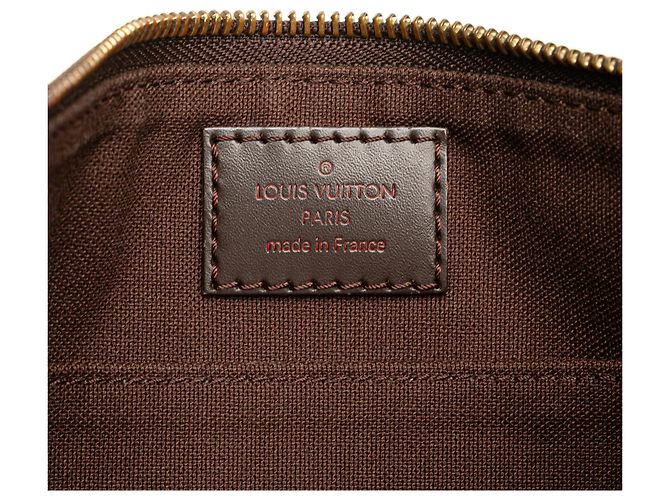 Pochette Brooklyn Damier Ebene Marrone Louis Vuitton - vista 5