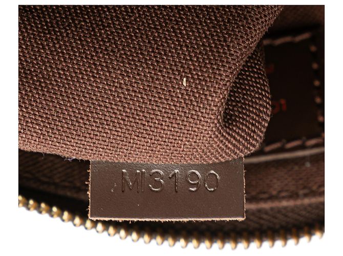 Pochette Brooklyn Damier Ebene Marrone Louis Vuitton - vista 7