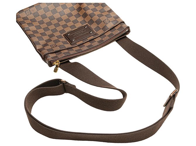 Pochette Brooklyn Damier Ebene Marrone Louis Vuitton - vista 9