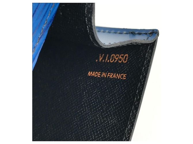 Pochette/Clutch Art Déco Epi Louis Vuitton Blu - vista 10