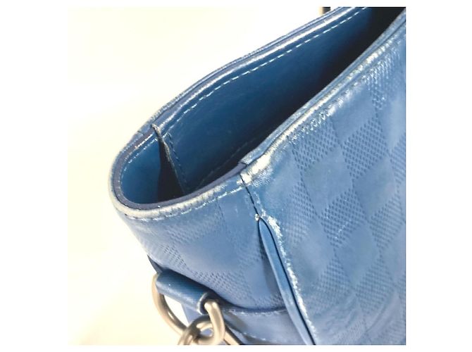 Bolsa de Ombro/Tote Bag Louis Vuitton Damier Infini Tadao PM 2 em 1 Azul - Ansicht 14
