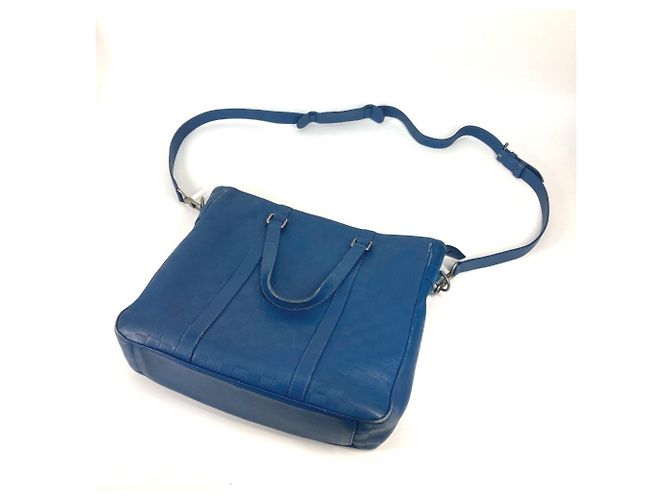 Bolsa de Ombro/Tote Bag Louis Vuitton Damier Infini Tadao PM 2 em 1 Azul - Ansicht 17