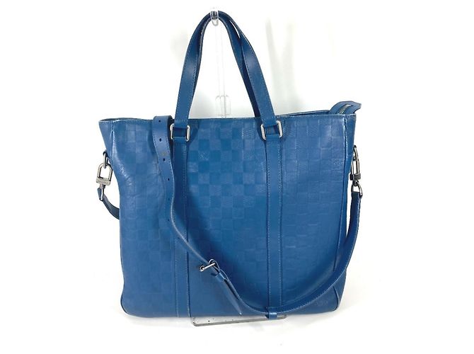 Bolsa de Ombro/Tote Bag Louis Vuitton Damier Infini Tadao PM 2 em 1 Azul - Ansicht 2