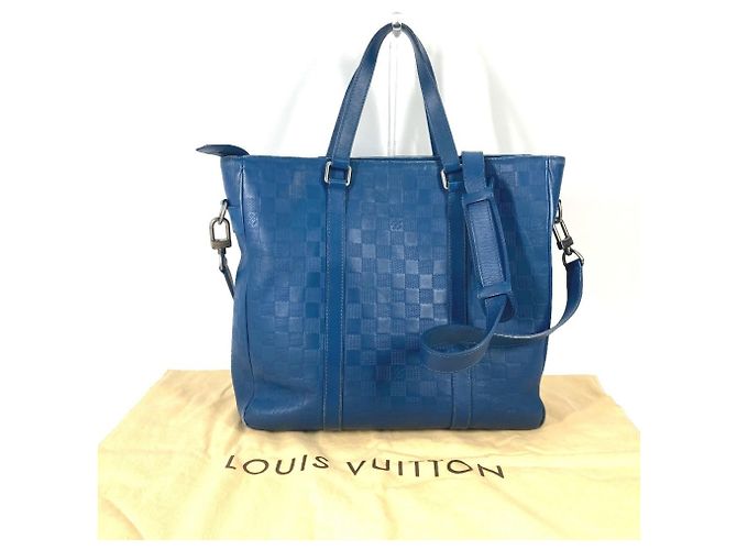 Bolsa de Ombro/Tote Bag Louis Vuitton Damier Infini Tadao PM 2 em 1 Azul - Ansicht 3