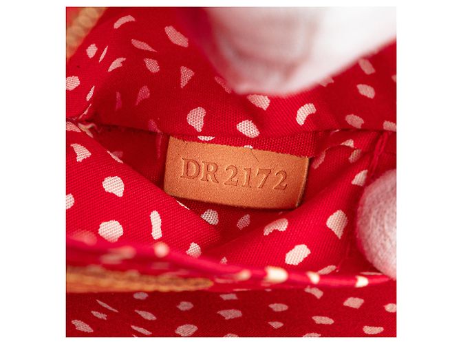 Louis Vuitton Red Yayoi Kusama Monogram Vernis Dots Infinity Pochette Accessoires - view 6