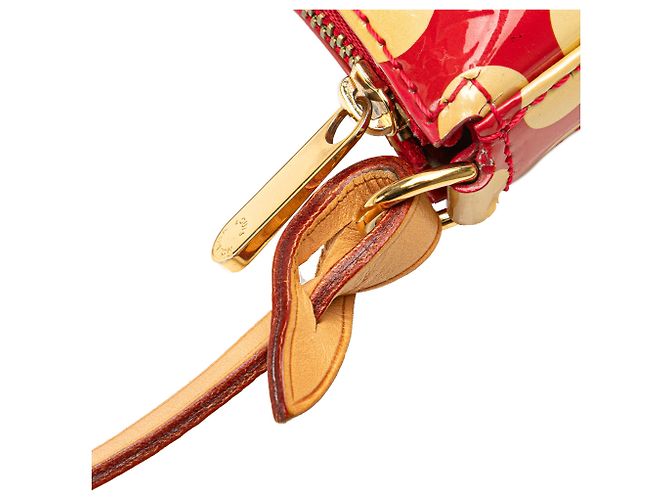 Louis Vuitton Red Yayoi Kusama Monogram Vernis Dots Infinity Pochette Accessoires - view 8