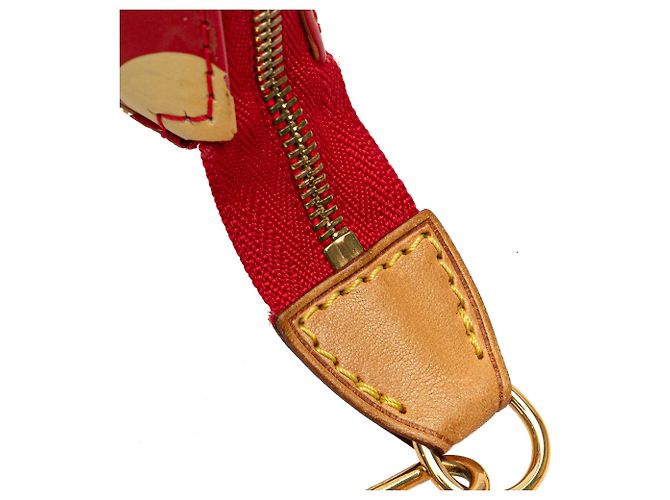 Louis Vuitton Red Yayoi Kusama Monogram Vernis Dots Infinity Pochette Accessoires - view 9