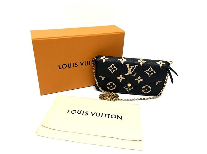 Pochette Félicie Portafoglio con catena Pochette Felicie in Monogram Empreinte di Louis Vuitton - vista 17