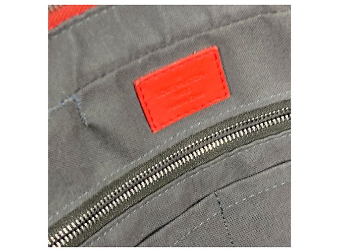 Borsa da viaggio Porte-Document Damier Infini Louis Vuitton Rosso - vista 14