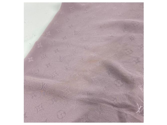 Sciarpa in seta Monogram Louis Vuitton in viola chiaro Porpora Monogramma - vista 10