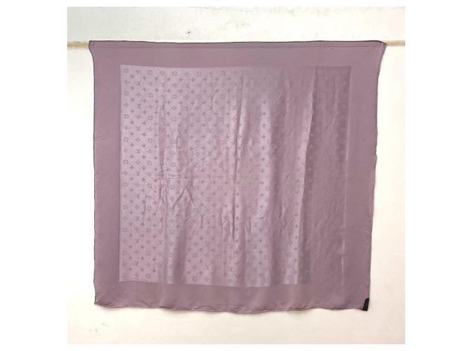 Sciarpa in seta Monogram Louis Vuitton in viola chiaro Porpora Monogramma - vista 2