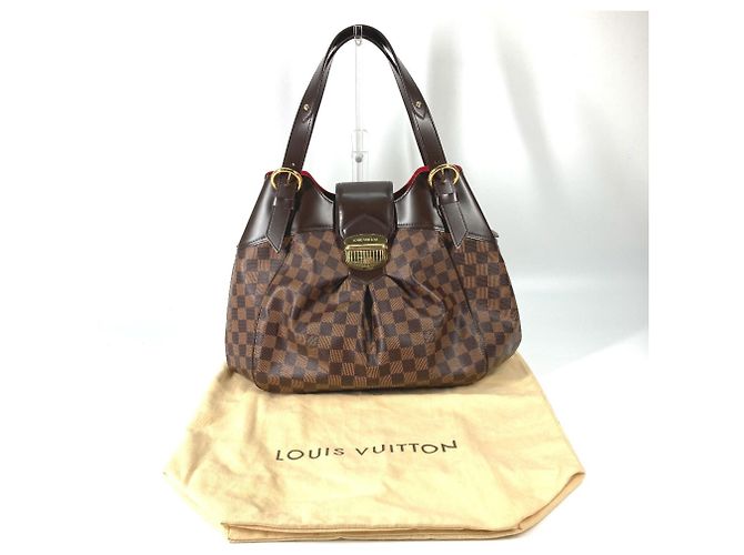 Borsa Tote Louis Vuitton Damier Sistine GM Marrone Damier ebene - vista 16