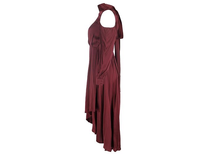 Abito Midi Cabernet in Seta Borgogna di Diane von Furstenberg Rosso Bordò - vista 2