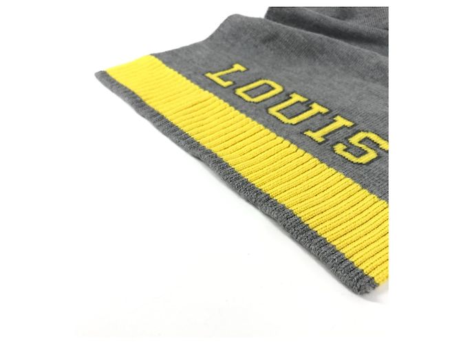 Sciarpa in lana Louis Vuitton Marrone Giallo - vista 9