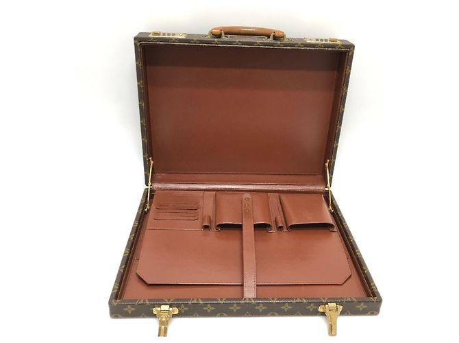 Briefcase Crusher Monogram Louis Vuitton Marrone Monogramma - vista 15