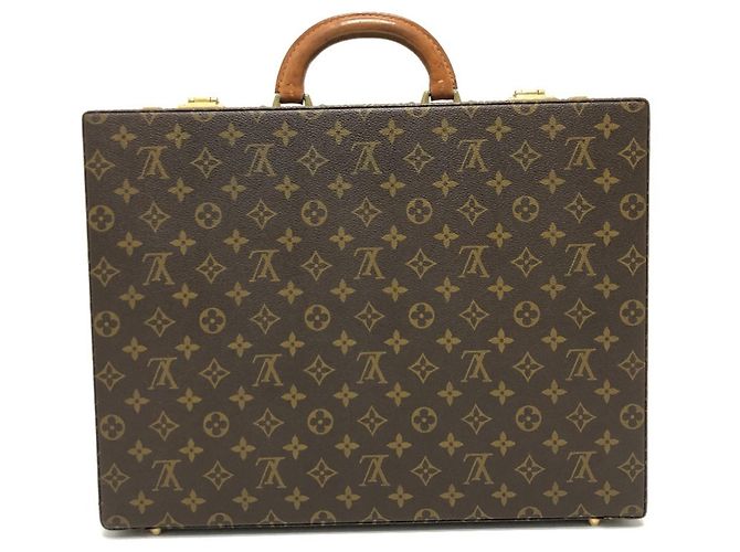 Briefcase Crusher Monogram Louis Vuitton Marrone Monogramma - vista 2