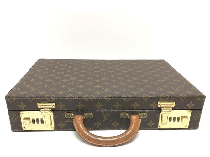 Briefcase Crusher Monogram Louis Vuitton Marrone Monogramma - vista 3
