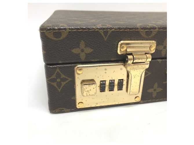 Briefcase Crusher Monogram Louis Vuitton Marrone Monogramma - vista 4