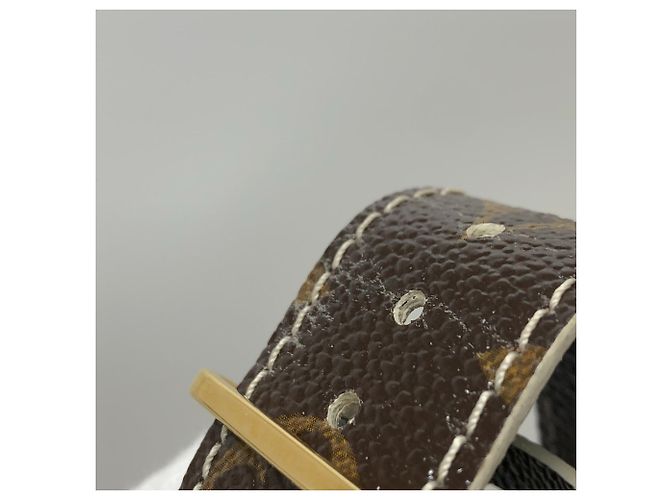 Louis Vuitton Monogram Lockit PM Tote Bag Braun Weiß Golden - Ansicht 10