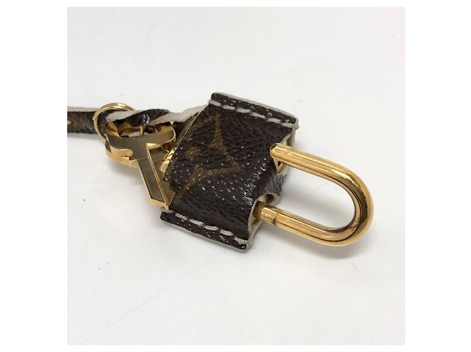 Louis Vuitton Monogram Lockit PM Tote Bag Braun Weiß Golden - Ansicht 11