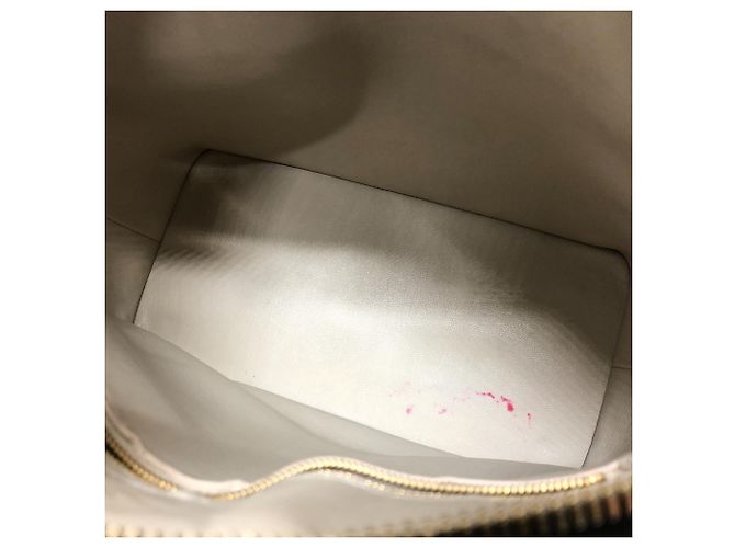 Louis Vuitton Monogram Lockit PM Tote Bag Braun Weiß Golden - Ansicht 12