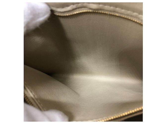 Louis Vuitton Monogram Lockit PM Tote Bag Braun Weiß Golden - Ansicht 14