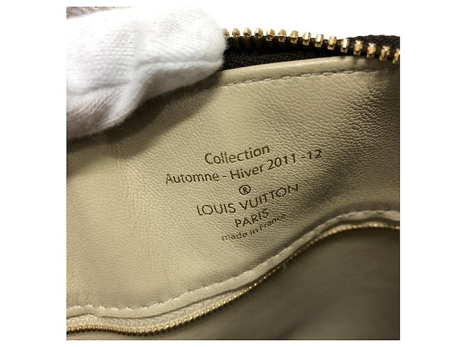 Louis Vuitton Monogram Lockit PM Tote Bag Braun Weiß Golden - Ansicht 15