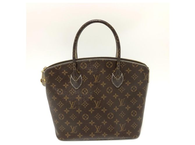 Louis Vuitton Monogram Lockit PM Tote Bag Braun Weiß Golden - Ansicht 3