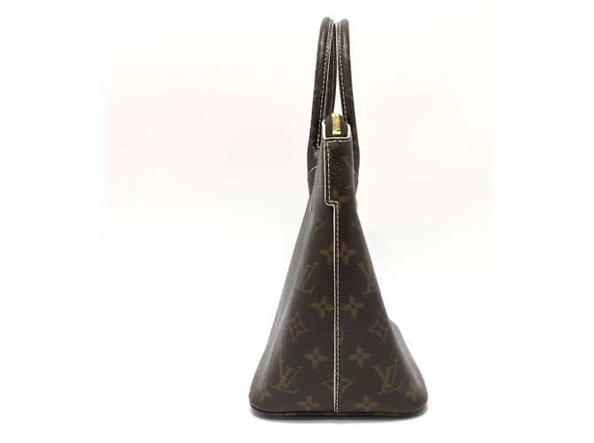 Louis Vuitton Monogram Lockit PM Tote Bag Braun Weiß Golden - Ansicht 5