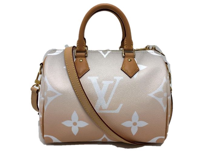 Louis Vuitton Monogramma Gigante Gradiente Speedy Bandoulière 25 Nero Rosa - vista 2