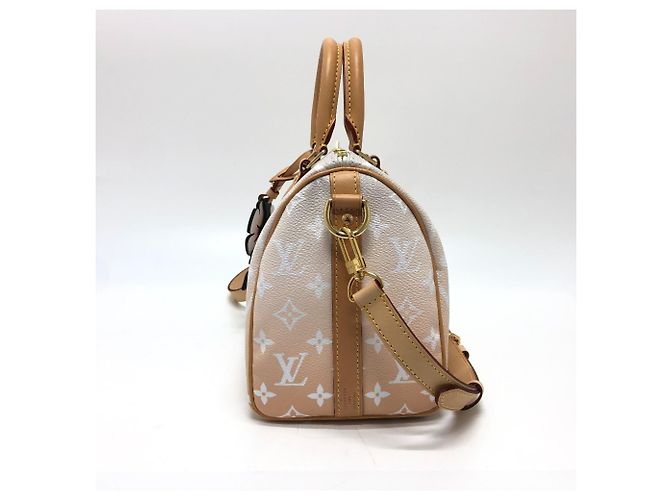 Louis Vuitton Monogramma Gigante Gradiente Speedy Bandoulière 25 Nero Rosa - vista 3