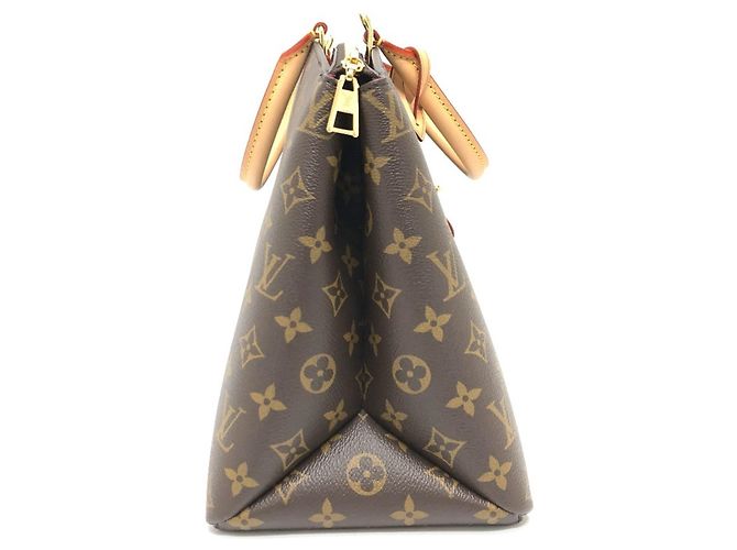 Borsa Louis Vuitton Grand Palais MM Marrone Rosso Monogramma - vista 3