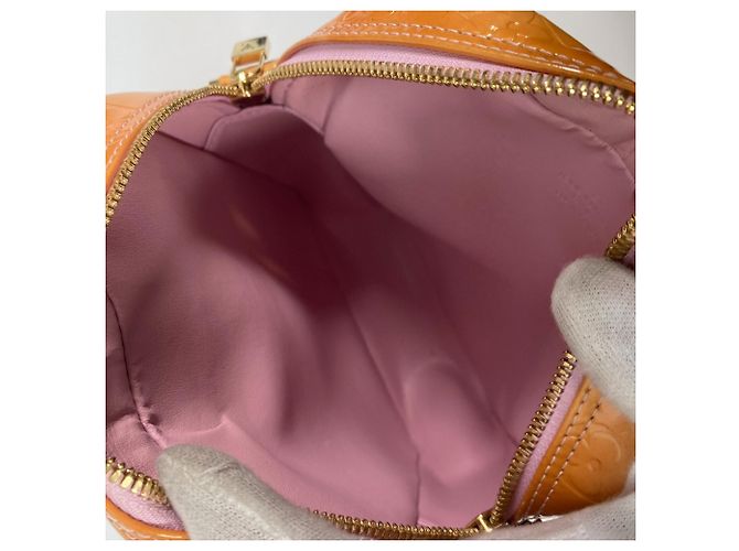 Borsa a spalla Worcester in Monogram Vernis di Louis Vuitton Marrone Rosa - vista 11