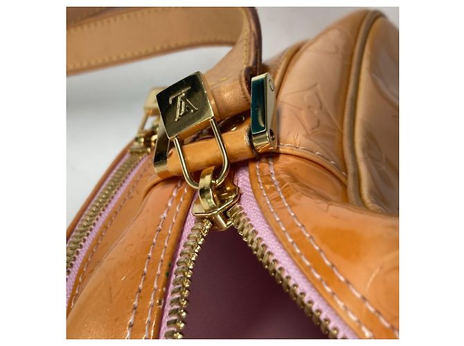 Borsa a spalla Worcester in Monogram Vernis di Louis Vuitton Marrone Rosa - vista 12