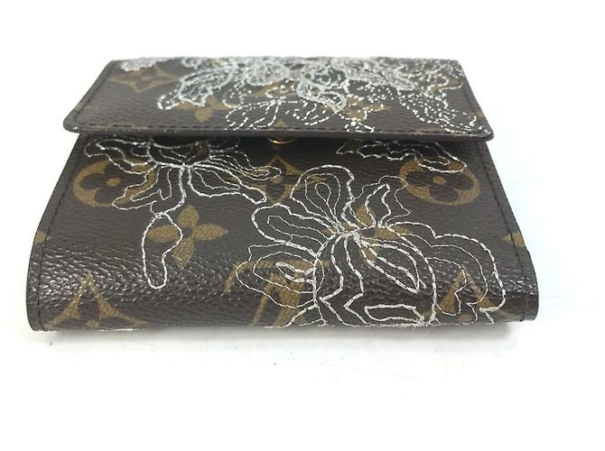 Cartera Tri-fold Elise Monogram Dantiel de Louis Vuitton Castaño Monograma - vista 3