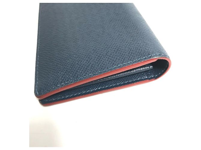 Cartera Larga Brazza en Taiga Louis Vuitton Azul - vista 3