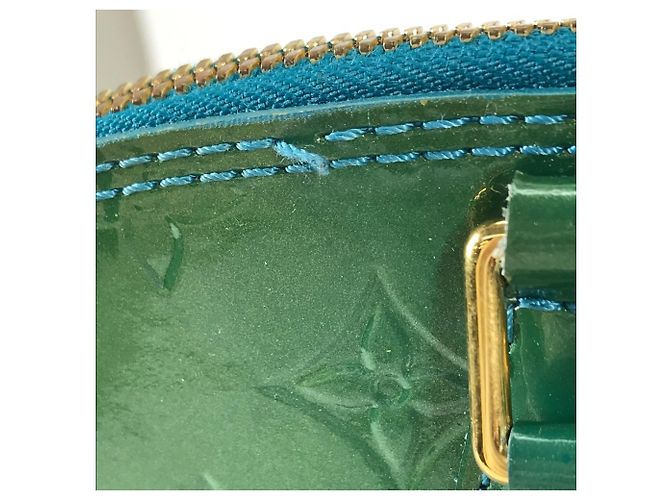 Louis Vuitton Monogram Vernis Alma GM Tote Bag Grün - Ansicht 12