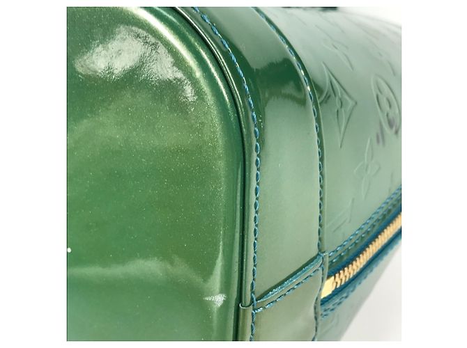 Louis Vuitton Monogram Vernis Alma GM Tote Bag Grün - Ansicht 7