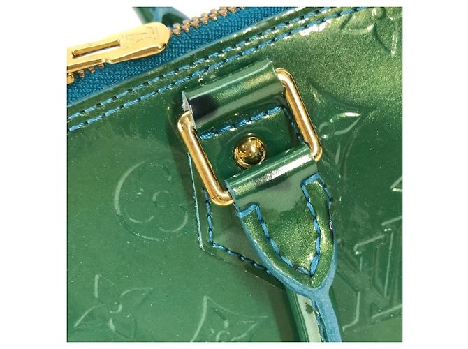 Louis Vuitton Monogram Vernis Alma GM Tote Bag Grün - Ansicht 9