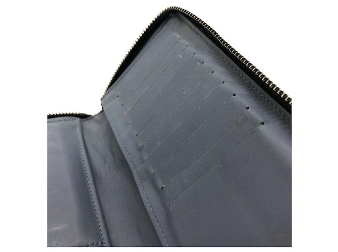 Louis Vuitton Monogram Shadow Zippy Wallet Vertical Navy blue - view 13